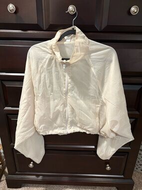 Old Navy Cream Lightweight Utility Jacket